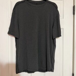 Lululemon Men’s BeCalm Relaxed Fit Short Sleeve Gray T-Shirt